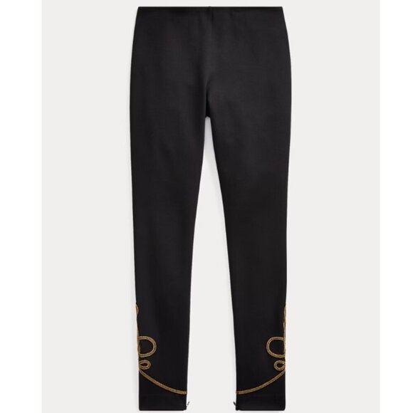 Like New, Polo Ralph Lauren Bullion Trim Legging Pants - Picture 5 of 16